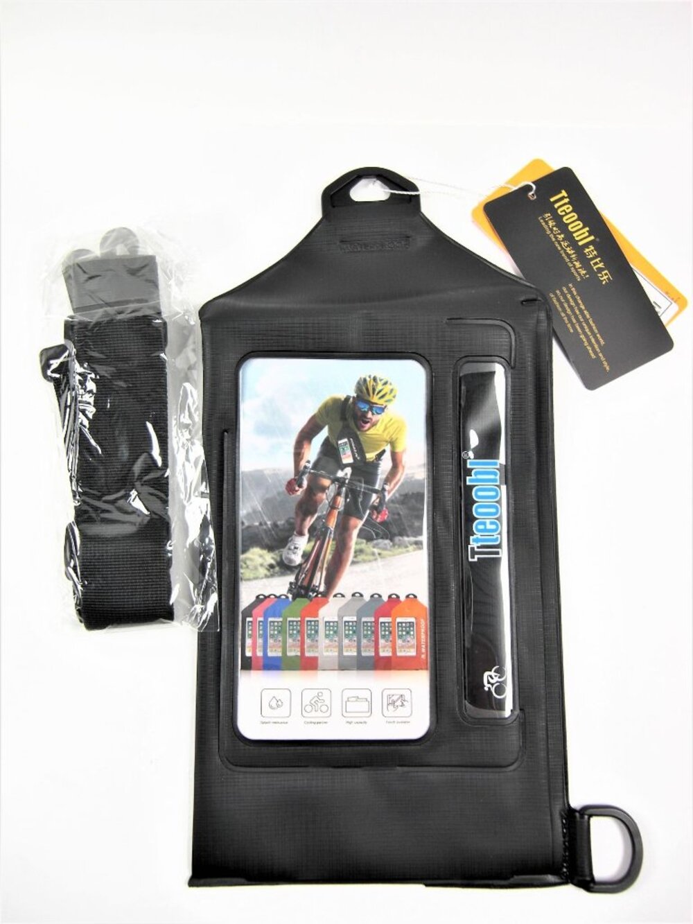Mobile phone Waterproof case Bag Dry pouch black new fits iPhone & Samsung